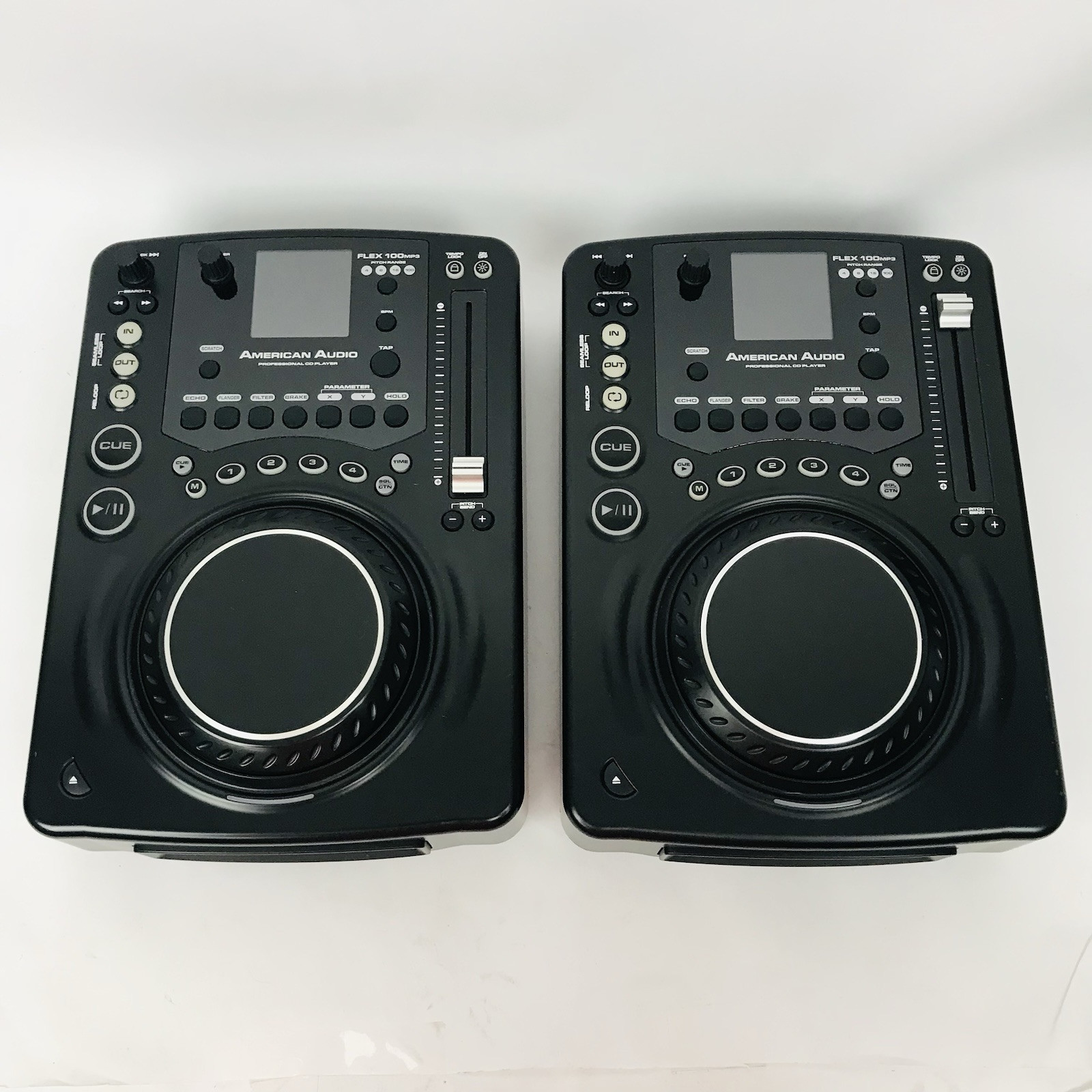 American Audio Q-D6 PreAmp Mixer W/ 2 Flex 100 MP3 CD Player, Rolling Case