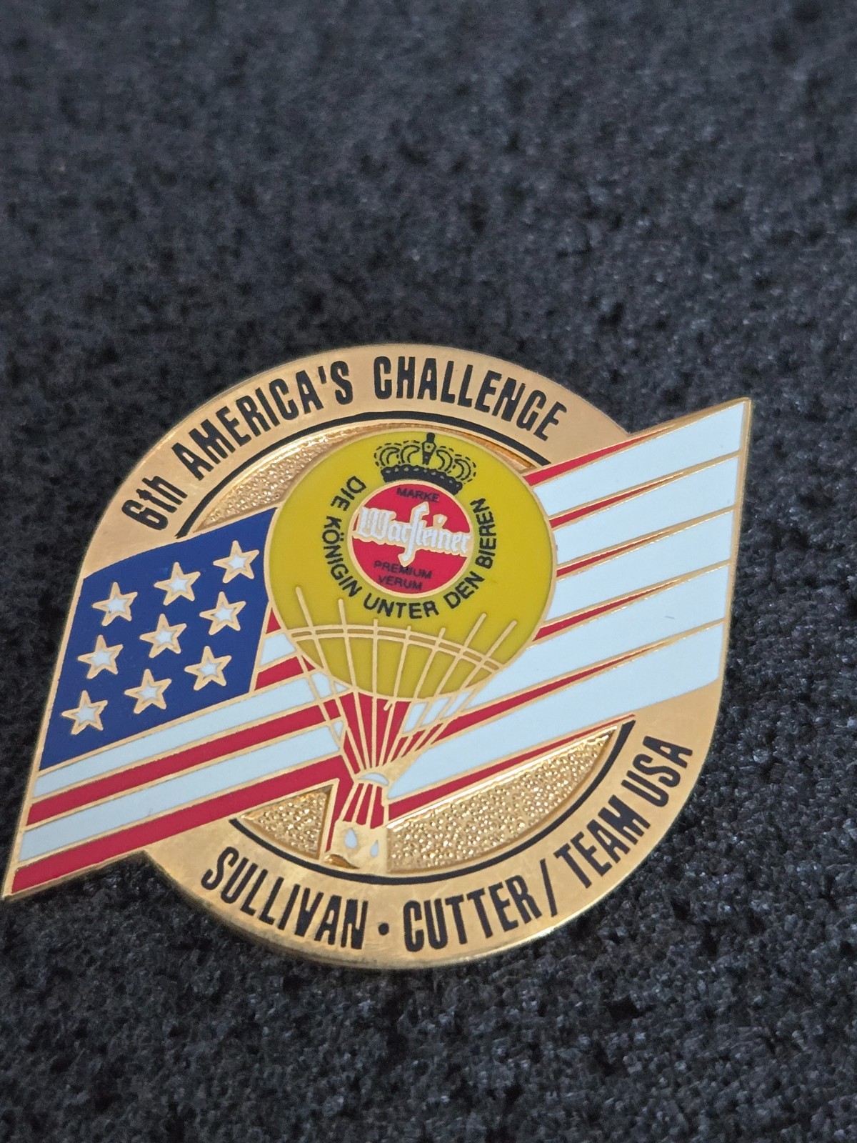 WIM - 6th AMERICA's CHALLENGE ➔ WARSTEINER Balloon Pin ➔ from Collection * 23968