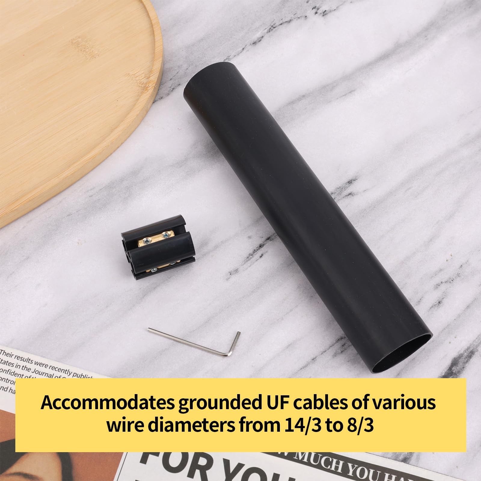 2 Sets Underground Line Wire Splicing Kit, Including Connectors Heat Shrink T...