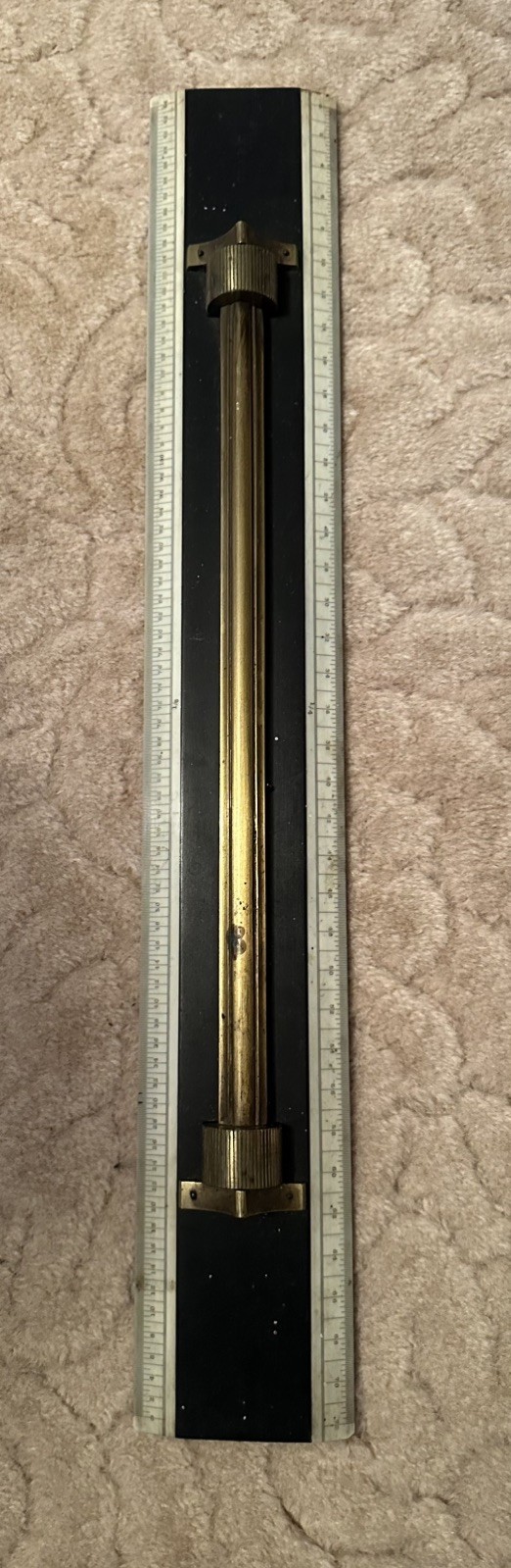 Vintage Brass Rolling Parallel Rule Maritime Navigation Instrument c.1940