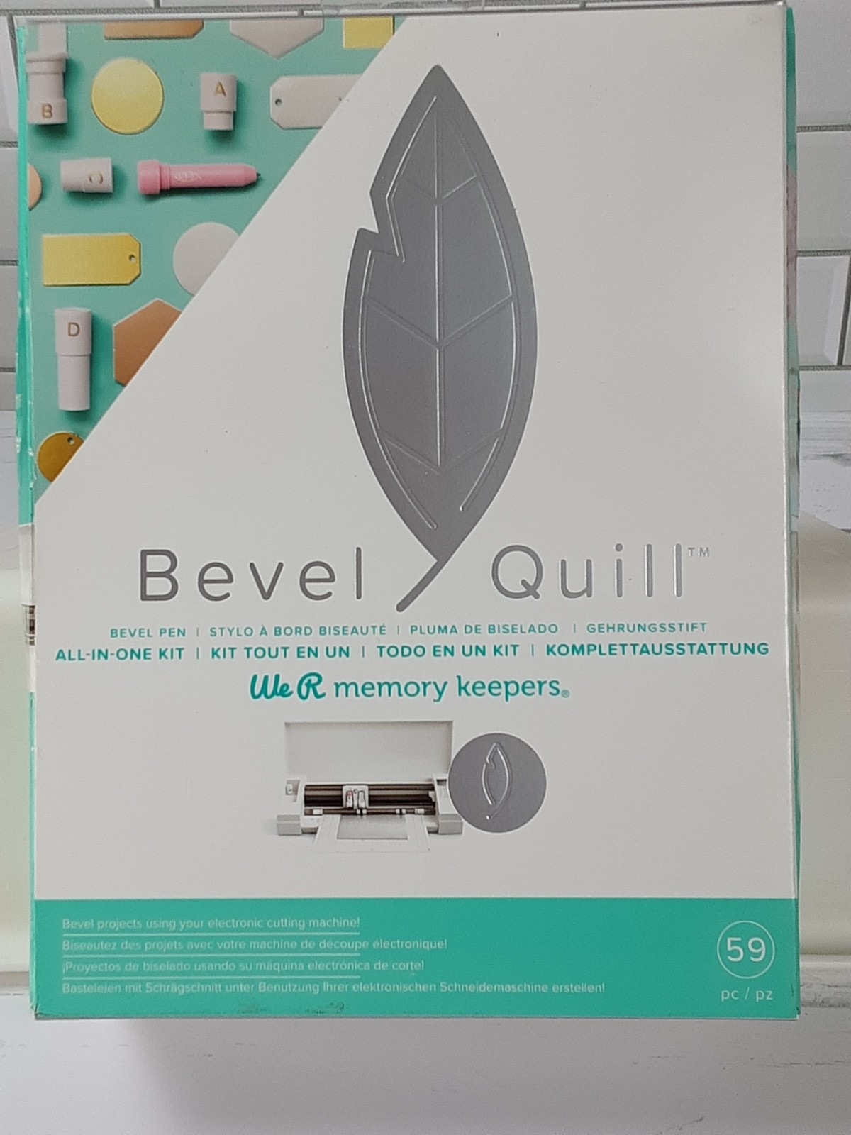 NEW We R Memory Keepers Bevel Quill Pen Kit Includes 1 Pen 4 Adapters 54 Shapes