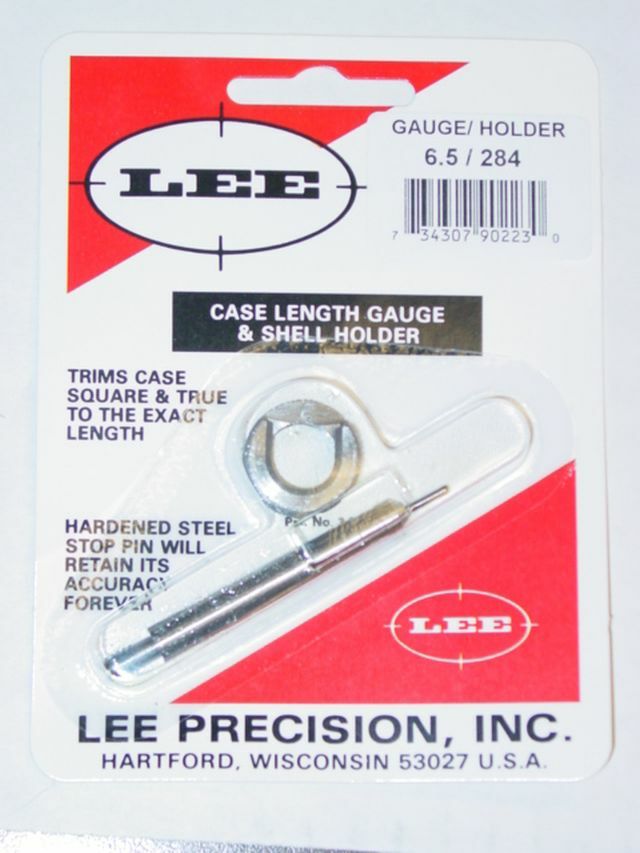 90223 LEE CASE LENGTH GAUGE & SHELLHOLDER - 6.5/284 - NEW - FREE SHIP