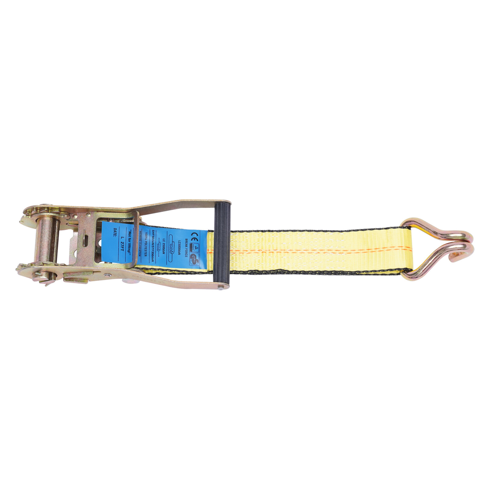 4 Pack 2" Inch x 27' Ft Ratchet Straps Double J Hook Tie Down Cargo 11000lbs New