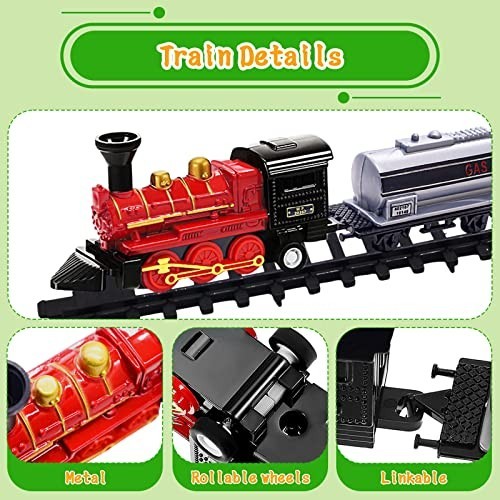 Train Cake Toppers Set - 13pcs Mini Train Decorations for Boys' Birthday Party,