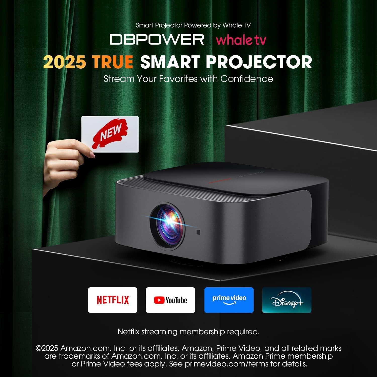E2 Mini Projector 4K | Built-in WiFi 6 & Bluetooth 5.2 for Streaming Bliss