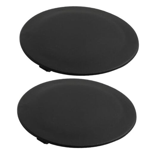 2Pcs 68495076AA Rear Bumper Step Pad Towing Ball Plug Trailer Hitch Cover,