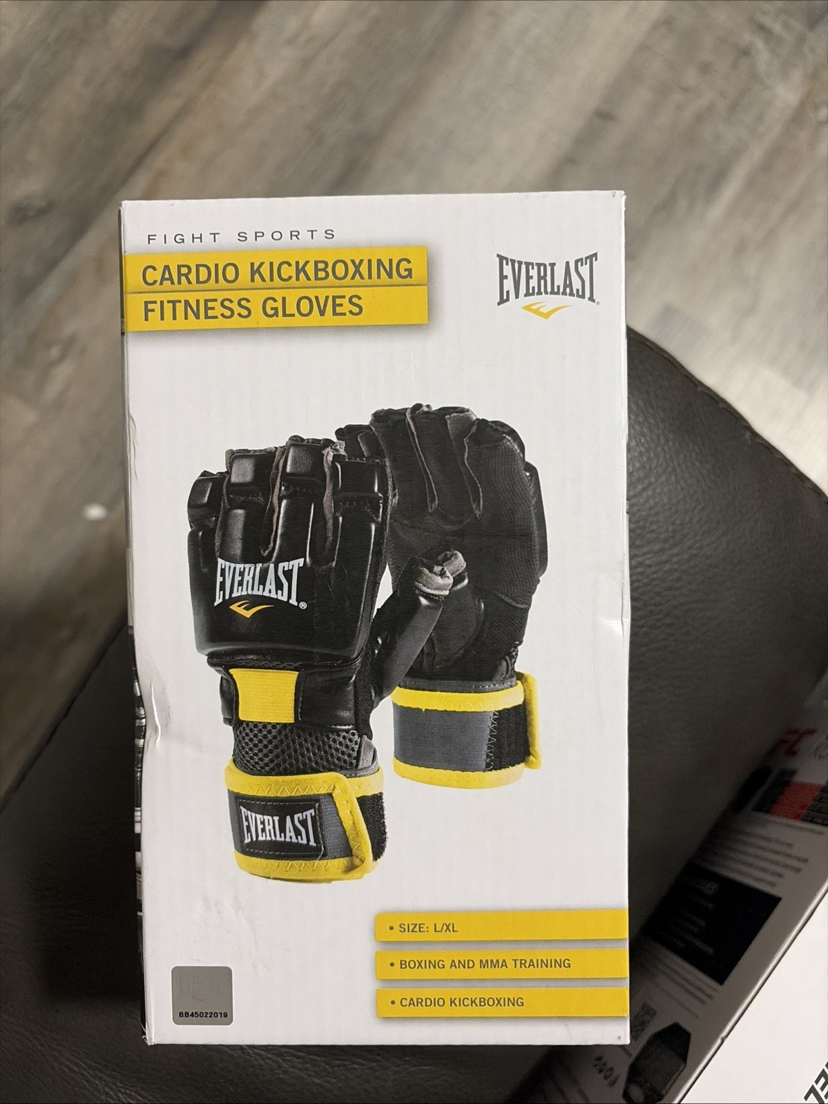 Everlast Fight Sports Cardio Kickboxing Fitness Gloves Black Size L/XL MMA New