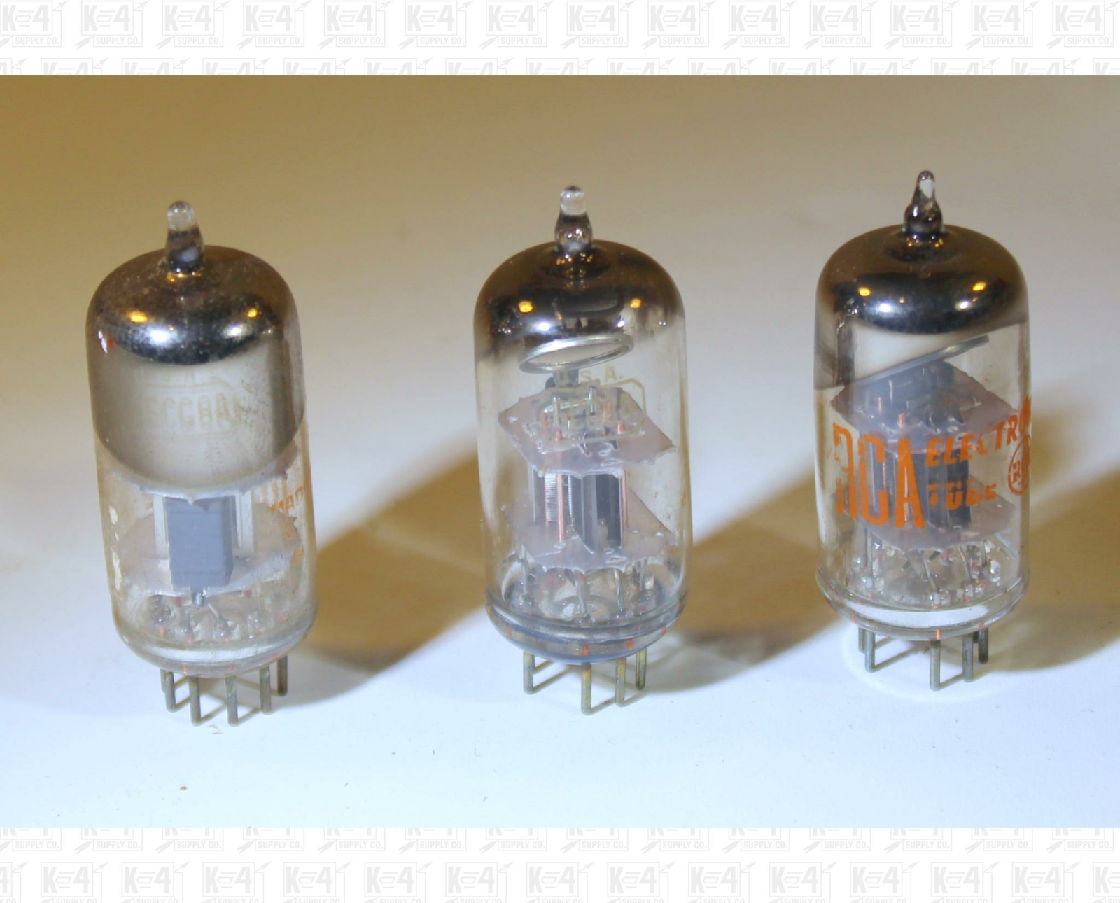 Assorted 6CG8 Vacuum Tubes Made In USA Tested Used Good Lot Of 3