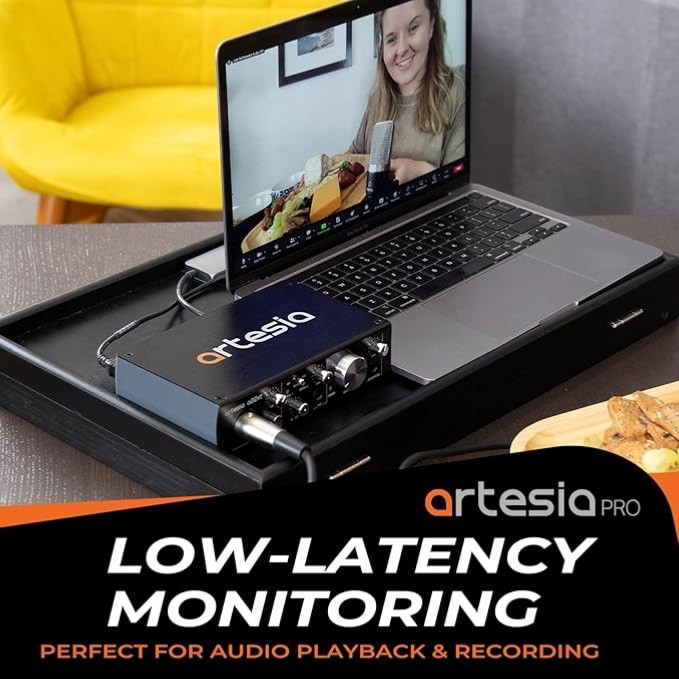 Artesia A22xt USB Audio Interface With 24Bit/96khz For High-Resolution Recording