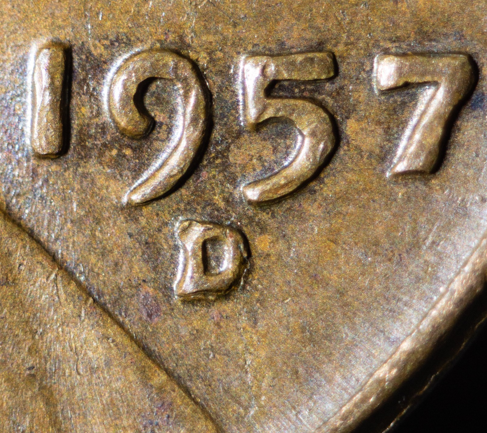 1957-D/D South RPM#1 NICE RE-PUNCHED MINTMARK ERROR!!!!!!!!!!