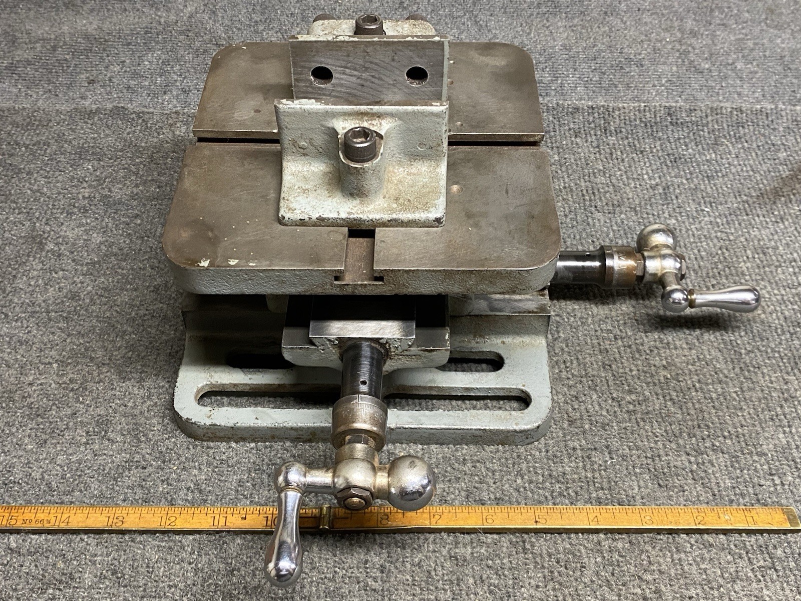 Vintage W68 Atlas Craftsman X-Y Compound Machinist Vise 7" x 7" Drill Mill Table