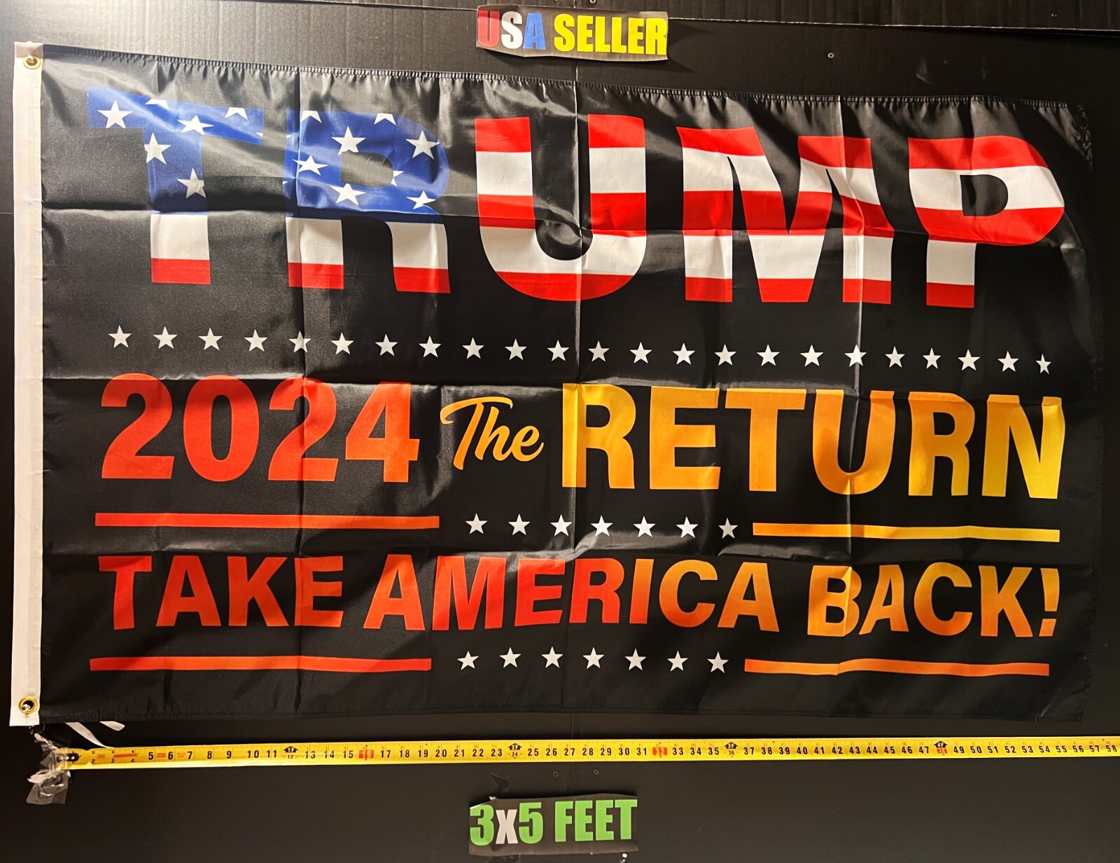 Donald Trump Flag FREE USA SHIP The Return Beer Man Cave America USA Sign 3x5'