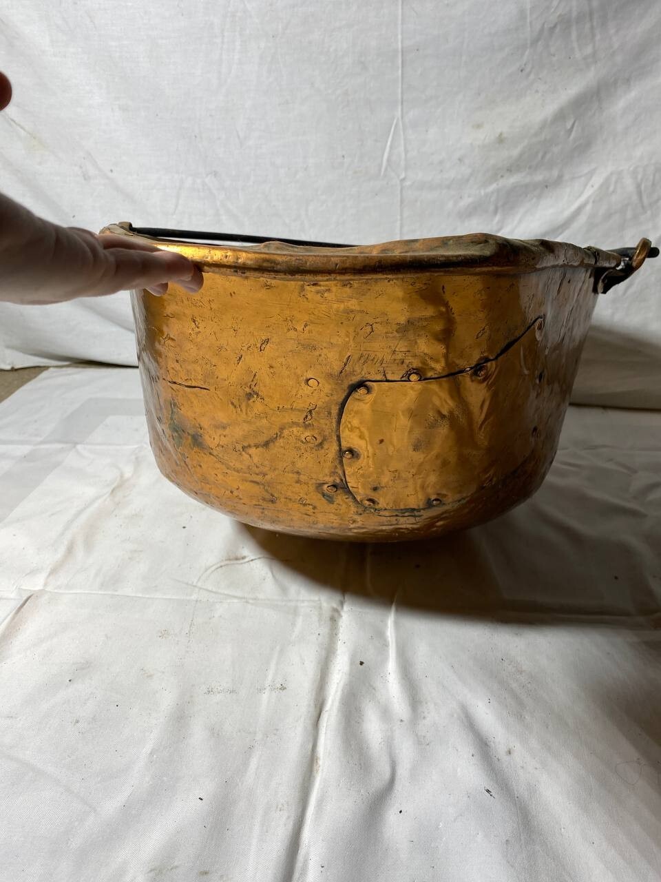 Antique Copper Container Bucket