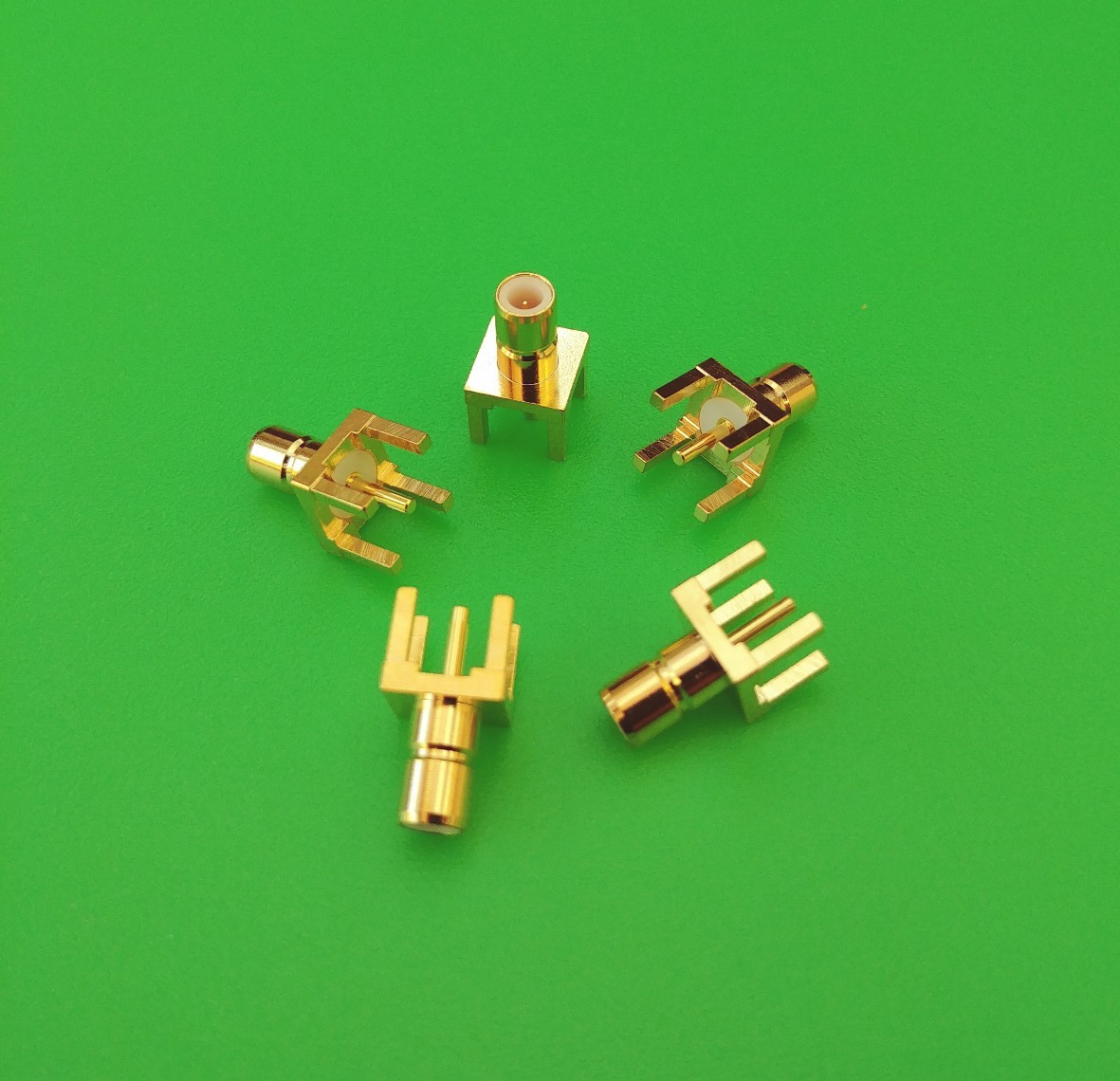 (5 PCS) SMB Female Center Solder for PCB Mount RF Connector - USA Seller