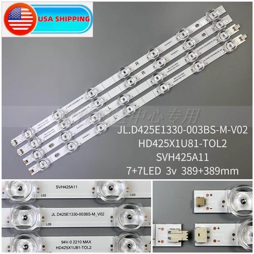 LED Backlight Bar For Hisense 43R6E3 43R6090G5 43R6090G 43H6570G HD425X1U81-T0L3
