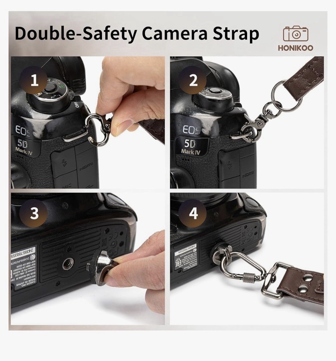 Honikoo Leather Camera Strap