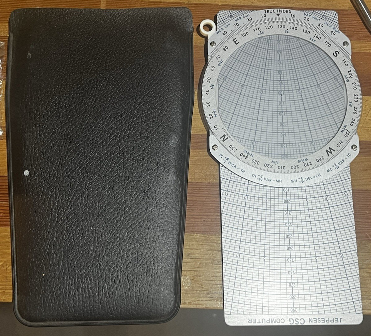 Jeppesen CSG-4A E6B Slide Graphic Aviation Flight Computer w/ Original Case
