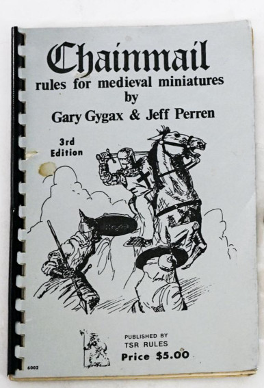 Chainmail Rules for Medieval Miniatures Third Edition 4th Print TSR 1977