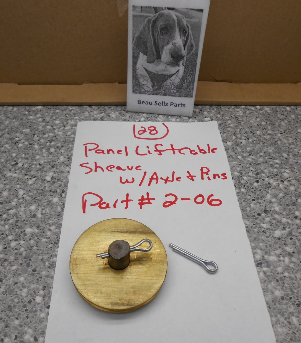 Telpro Panel Lift Cable Sheave Pulley w/Axle & Pins Part # 2-06