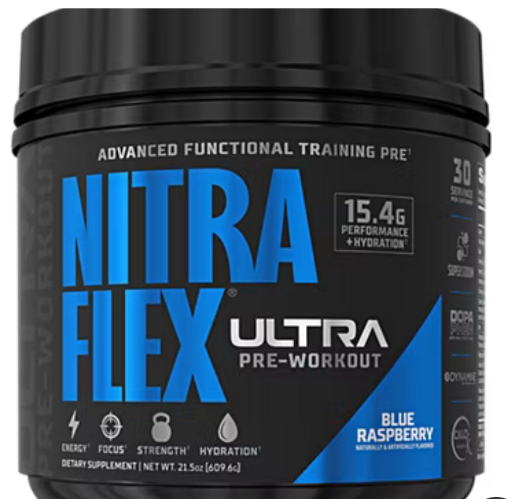 Nitraflex Pre-Workout Powder, Blue Raspberry
