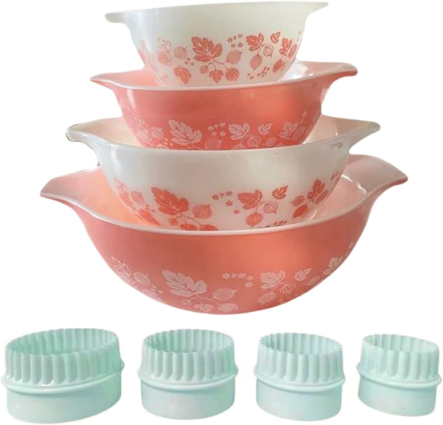 4Pcs Display Stands for Pyrex Mixed Cinderella Bowls Stacker Stacking Rings New
