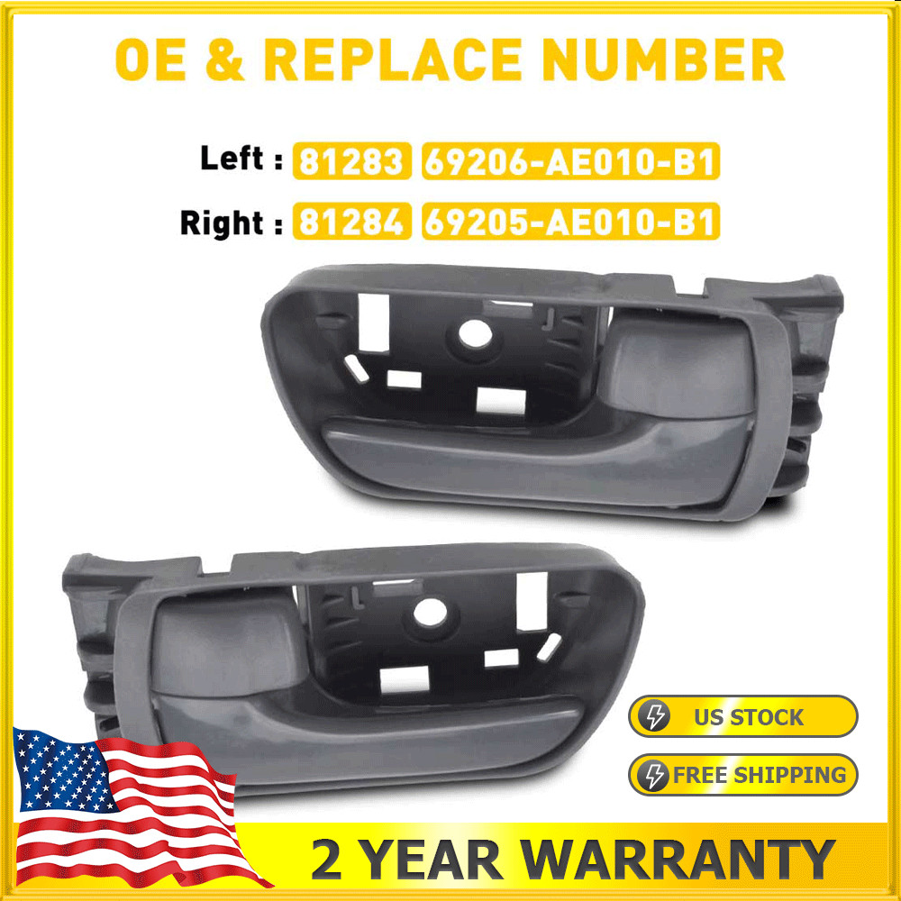LH RH Door Front Handles Pair For Interior 2004-2010 Toyota Sienna 3.3L 3.5L V6