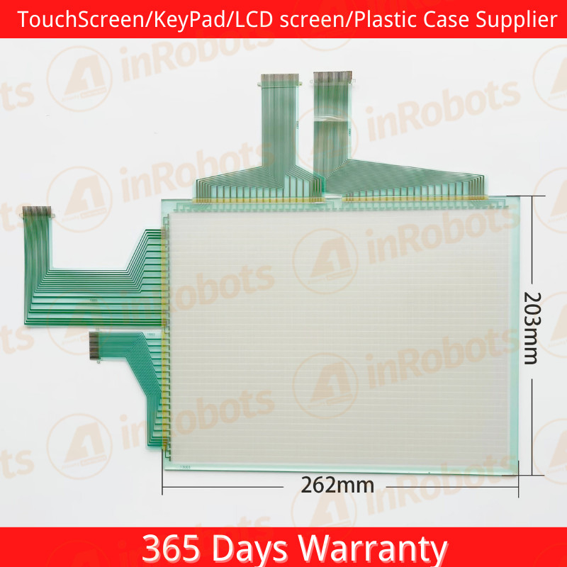Touch Screen Panel Glass Digitizer For NS12-TS00B-ECV2 + Overlay Film