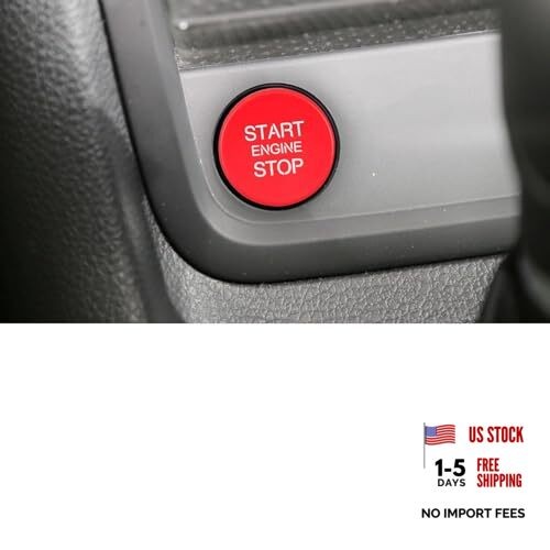 Bilisin Red Engine Start Stop Switch Button Compatible with VW for VW Golf Plus
