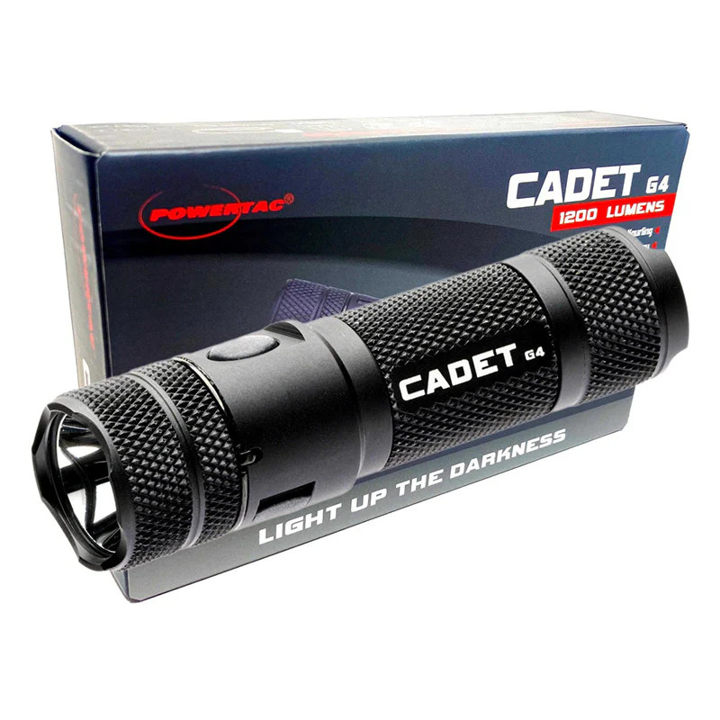 Powertac Cadet Gen4 1200 Lumen Tactical EDC Flashlight Waterproof Submersible