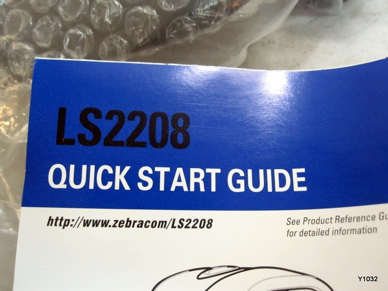 Symbol LS2208 General Handheld Laser Barcode Scanner With Cable