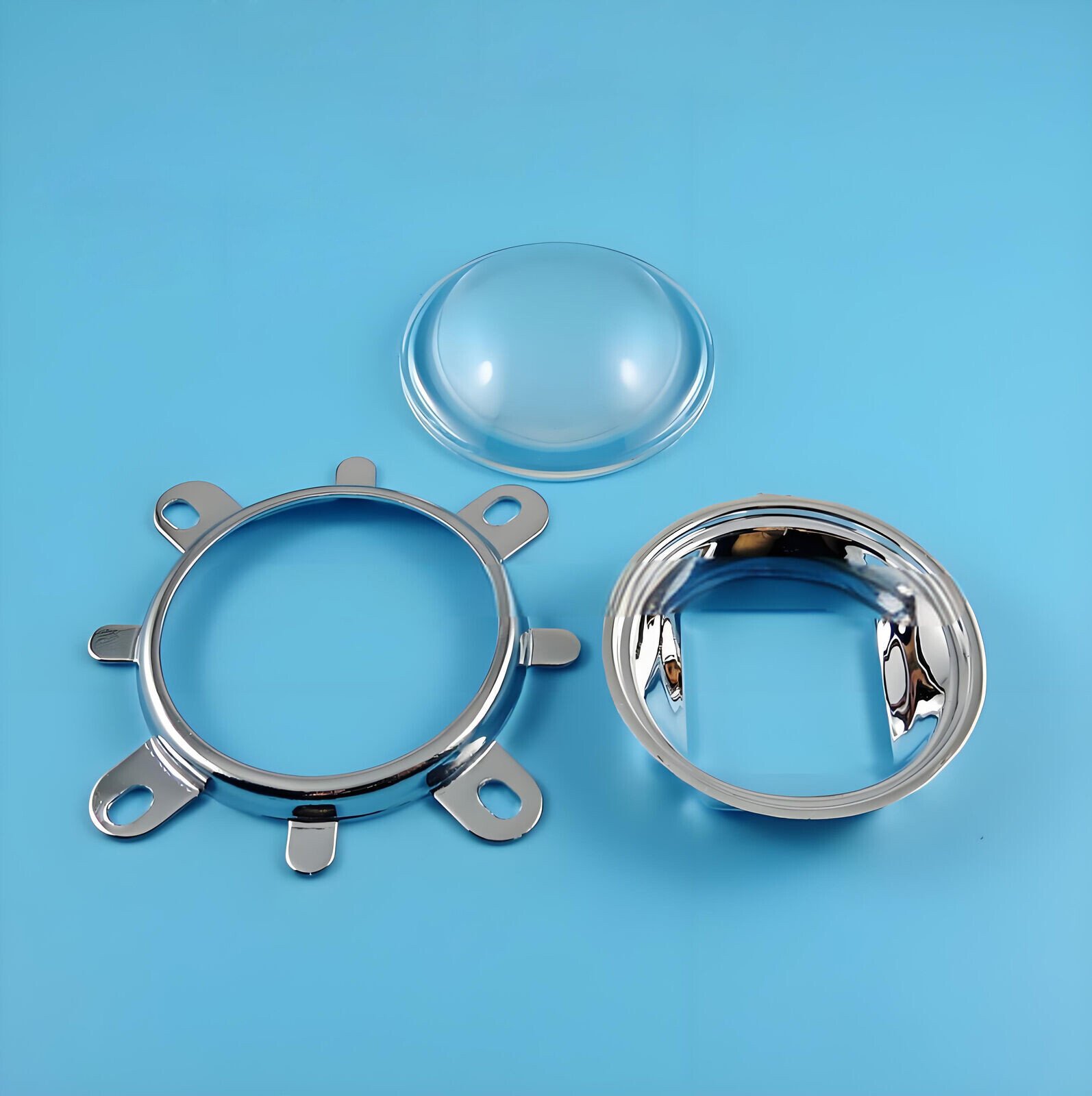 1set 20W-100W LED Lens Kit 50mm Lens, Reflector Cup & Fixing Bracket 60°/90°
