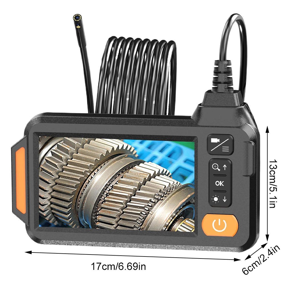 Upgrade Endoscope Camera with Light, 4.3' IPS Screen 1080P HD Inspection Camera