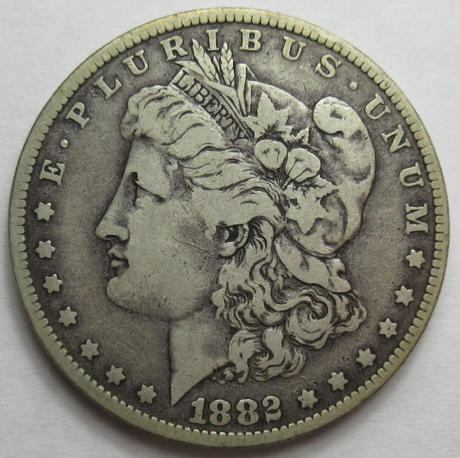1882-O Silver Morgan Dollar -VF- (#430w)