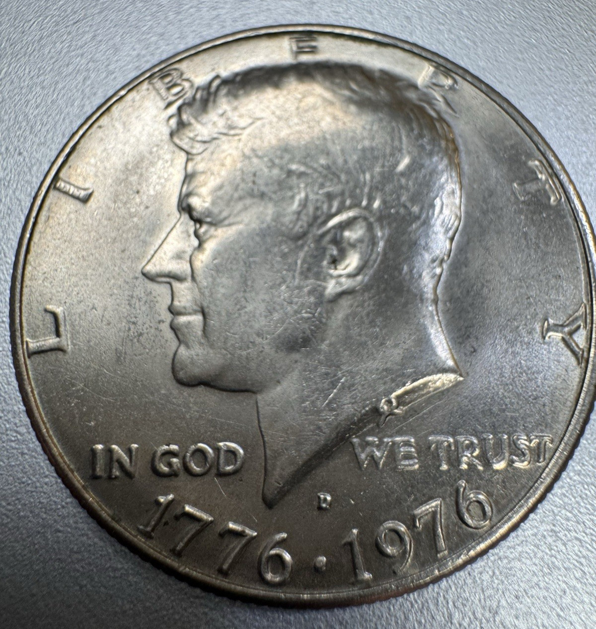 1976‑D Kennedy Half – BU MS63‑65 Quality – Bicentennial