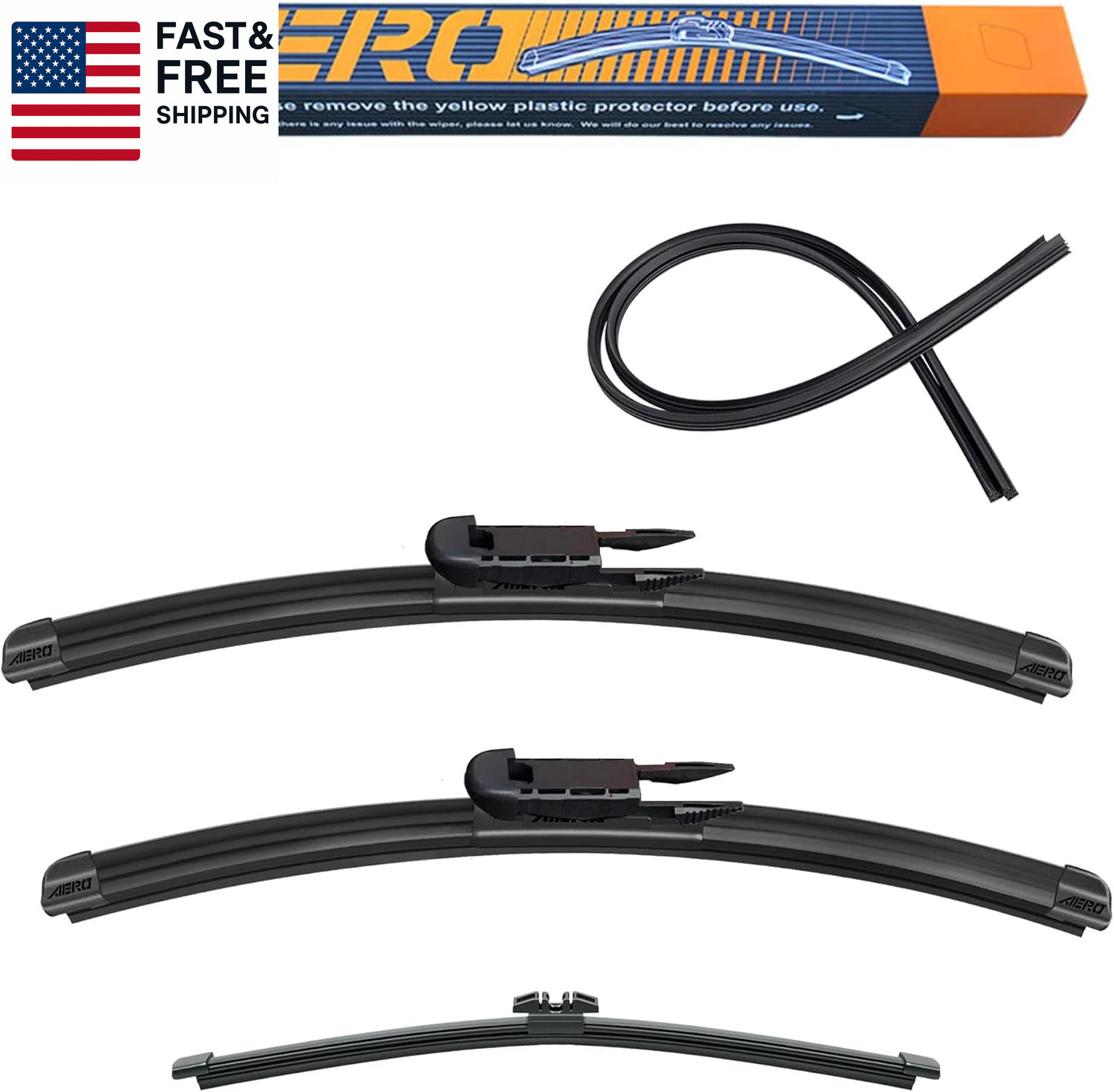 Wipers Replacement for Ford Explorer 2024 2023 2022 2021 2020, 26"+21" Front + 1