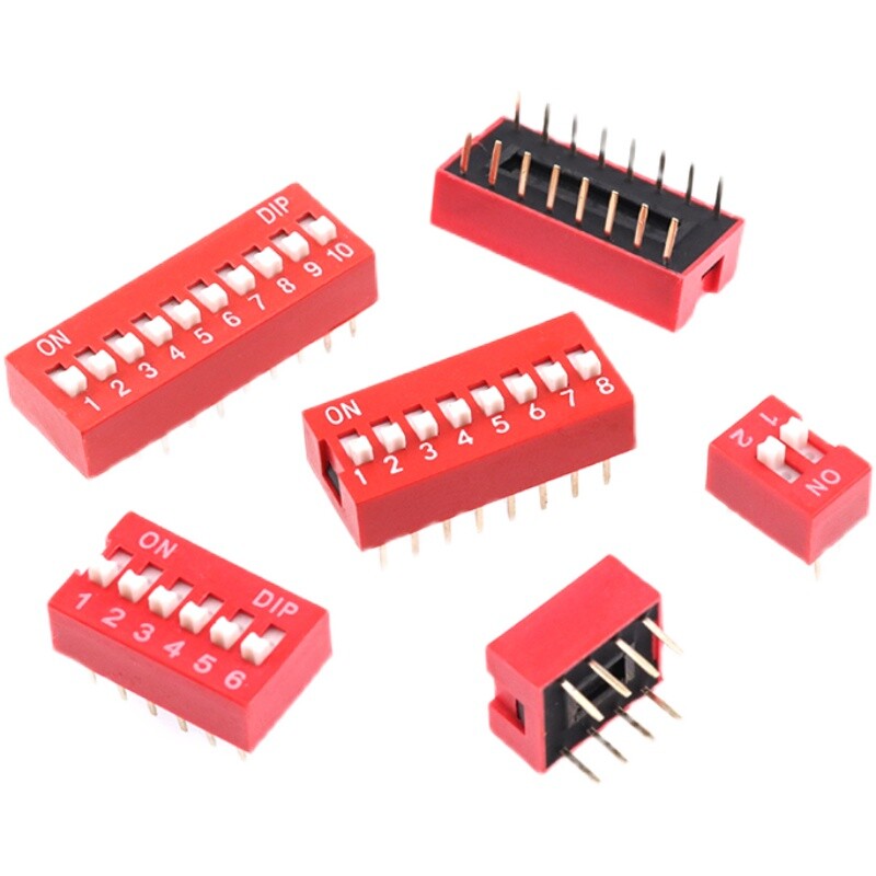 2.54mm Slide Dip Switch Module DIL SPST 1/2/3/4/7/8 Pin PCB Toggle Snap Switche