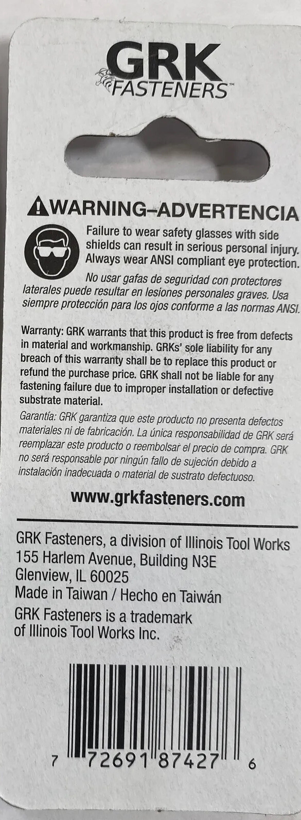 GRK #187427, T-15, 2-in. RED Steel Star Bits, One 2-pack = Two Bits