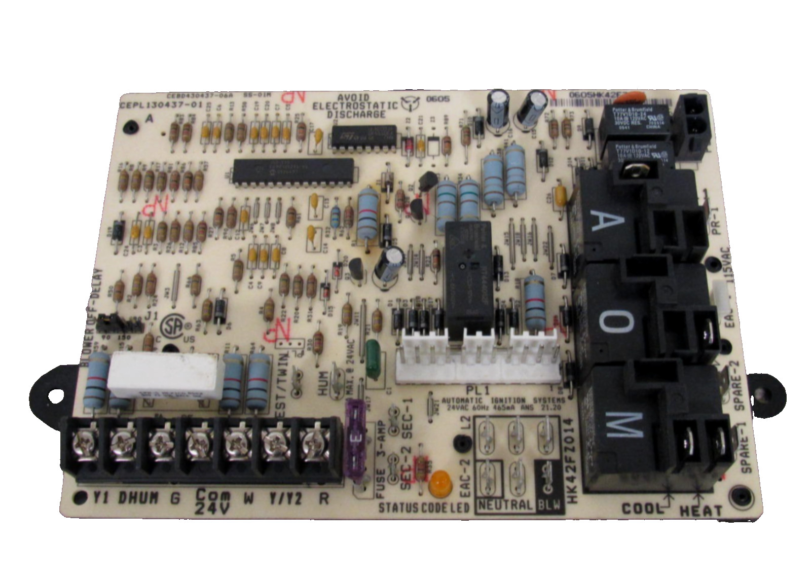 HK42FZ014 OEM Furnace Control Circuit Board CEPL130437-01