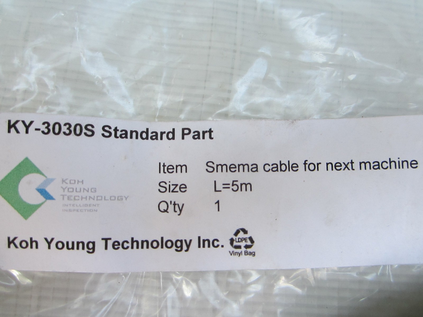 KOH YOUNG TECHNOLOGY KY-3030S SMEMA CABLE FOR NEXT MACHINE