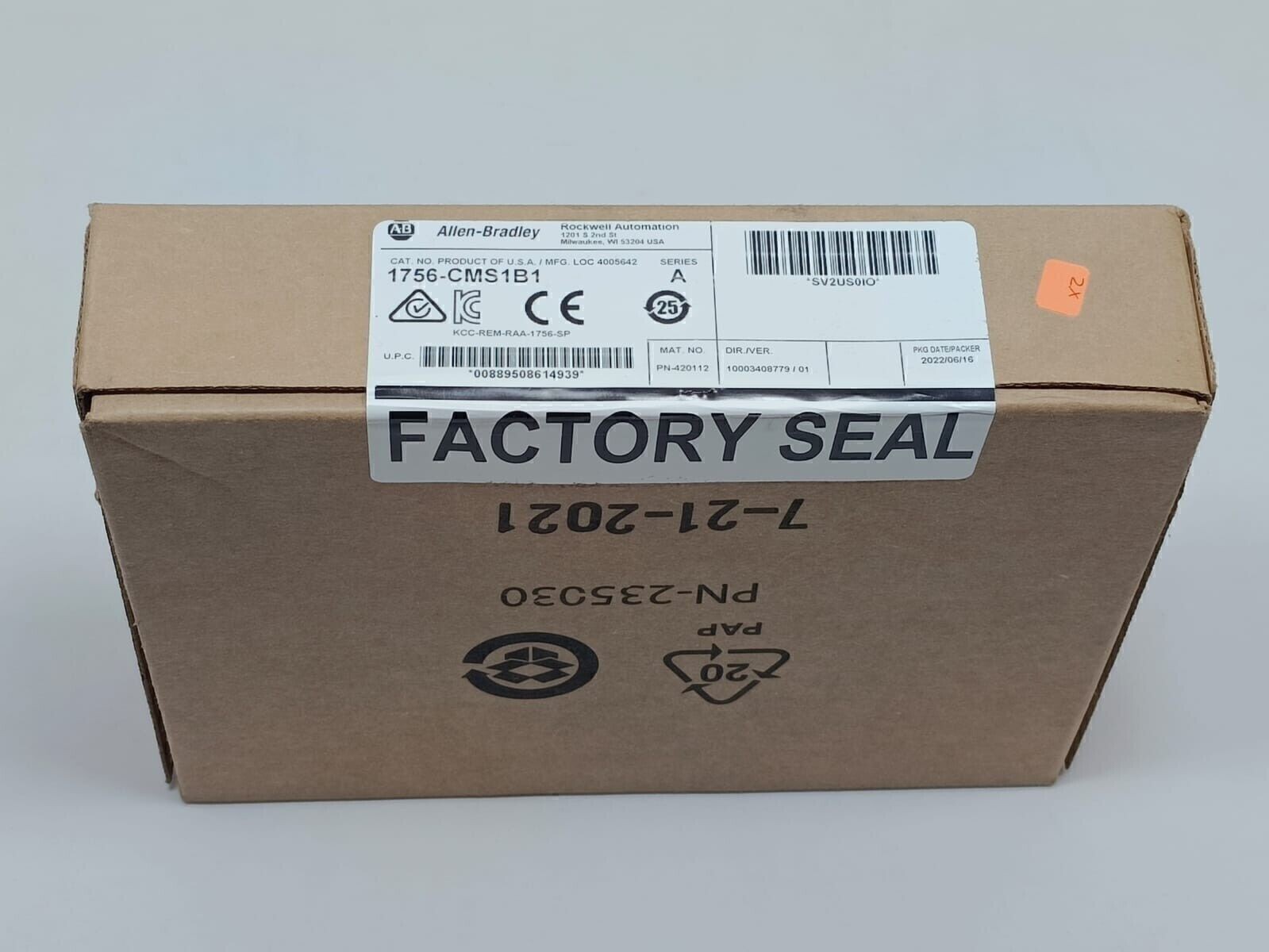 NEW SEALED BOX AB 1756-CMS1B1 COMPUTE MODULE ORIGINAL