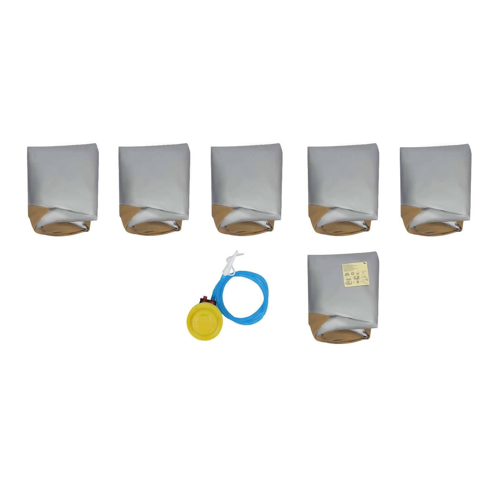 Free Standing Inflatable Sofa Portable Inflatable Couch 6 Pcs Inflatable Chairs
