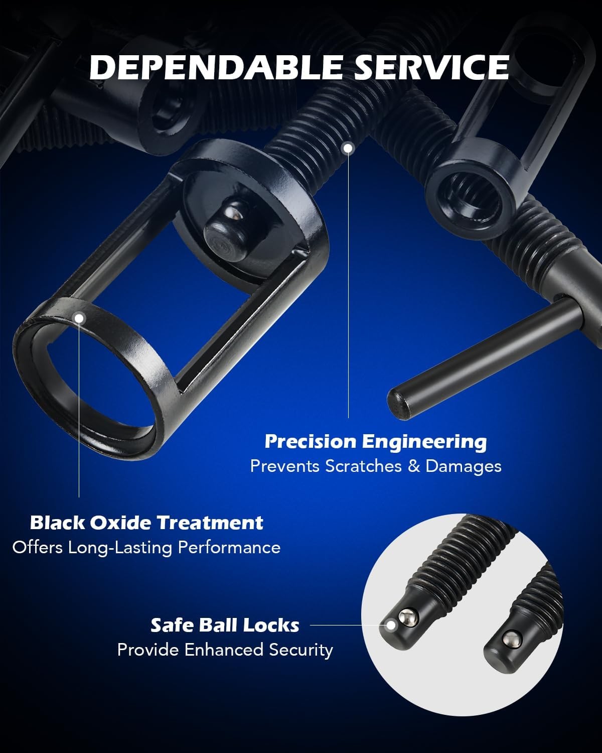 Valve Spring Compressor,10 Piece Spring Clamp Tool Kit with C Clamp