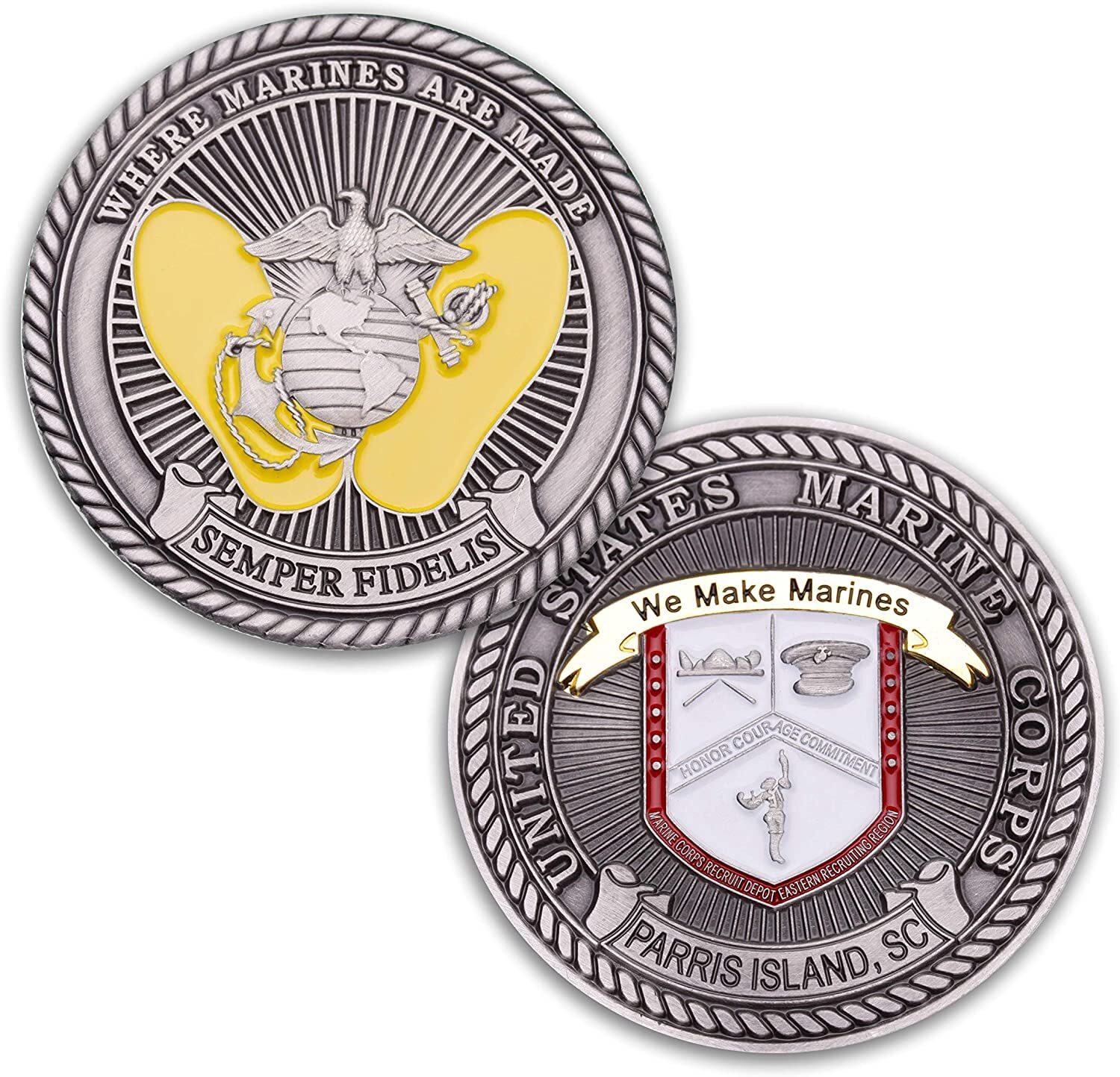Marine Corps Recruit Depot Parris Island Coin
