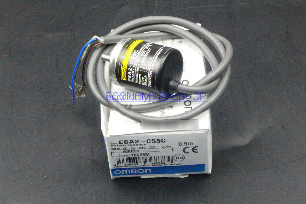 ONE OMRON E6A2CS5C E6A2-CS5C 500P/R Rotary Encoder New