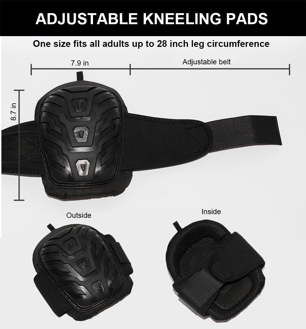 Work Knee Pads Heavy Duty Men Construction Garden Industrial Support Protective