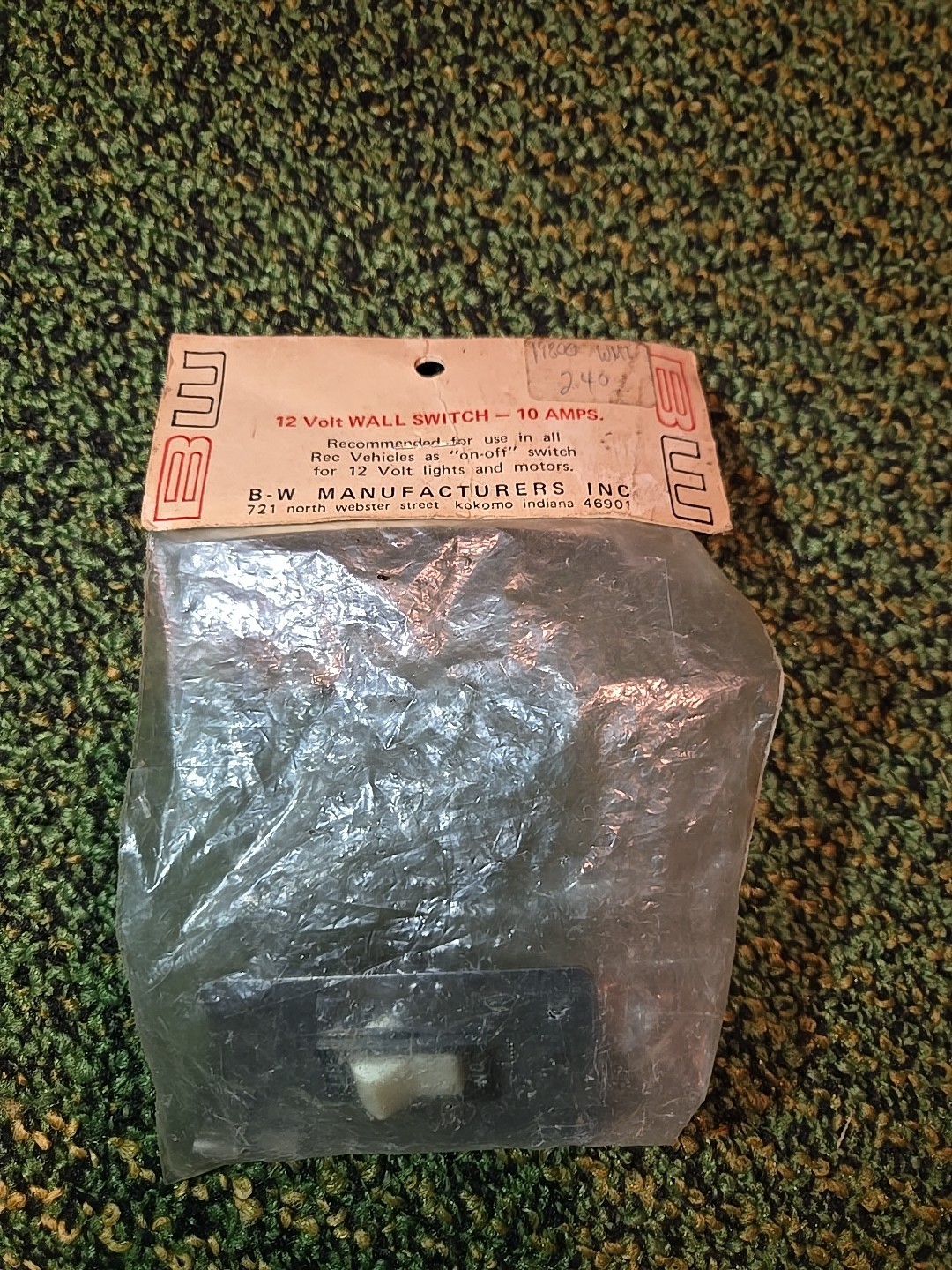 bw 12 volt wall switch 5006