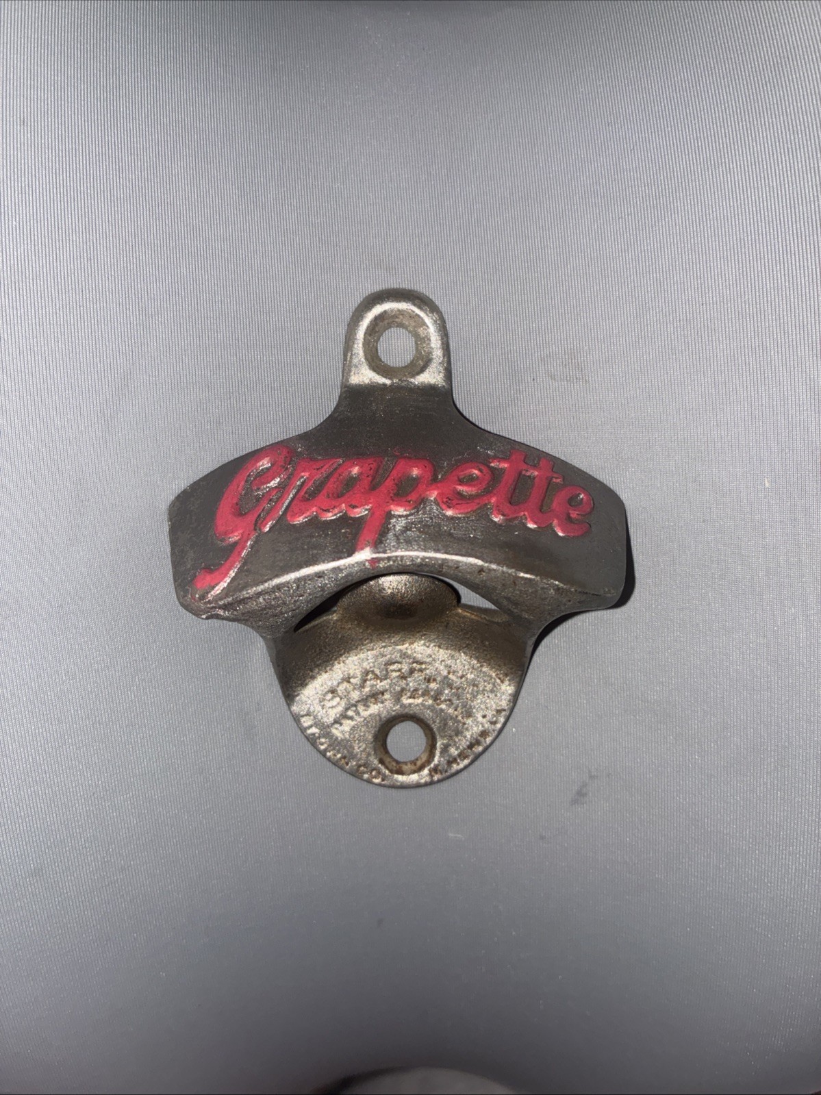 Vintage grapette Mount Staitionary bottle opener