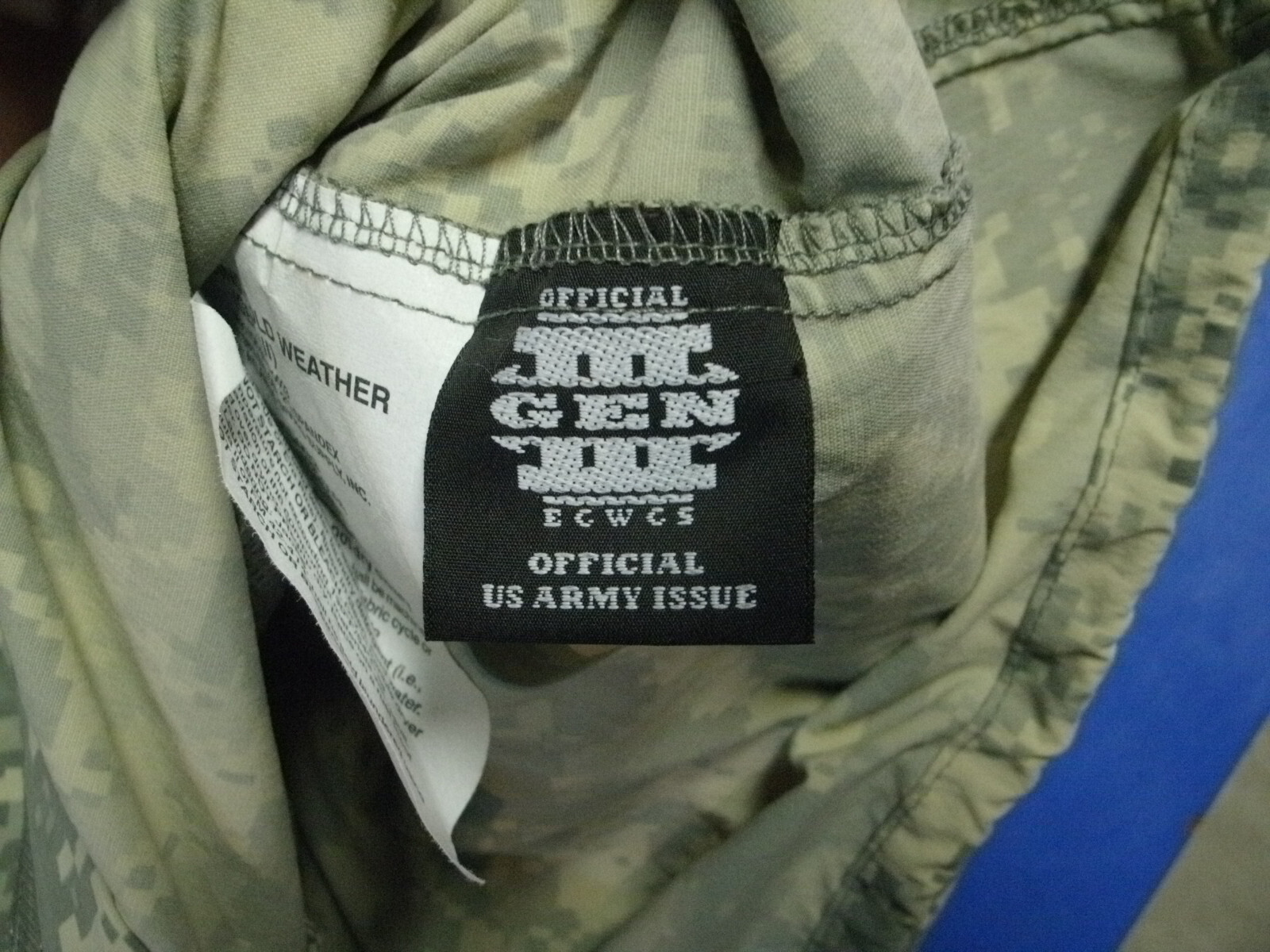 Gen III L4 ACU Wind Cold Weather Jacket SIZE X LARGE LONG