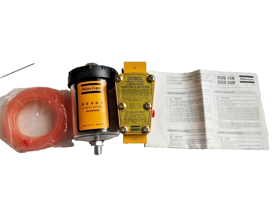 Remate Atlas Copco DOSOL 15 B-CR, Filtro, Regulador, Lubricador para compresor