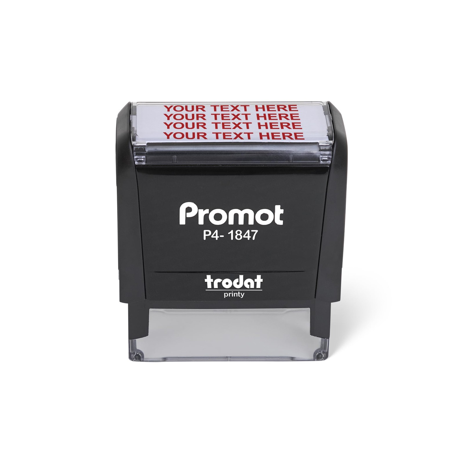 Promot Self-Inking 4-Line Custom Stamp - Personalized Name & Address Stamp wi...